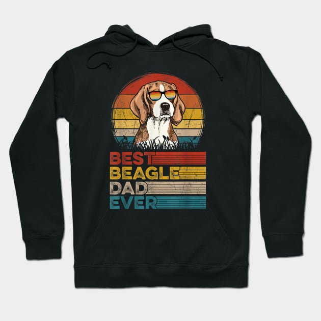 Beagle Dad Vintage Hoodie by Suchmugs